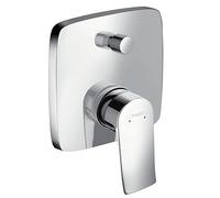 Hansgrohe 31451000 Metris grifo de bañera empotrado con combinación de seguridad integrada, cromo