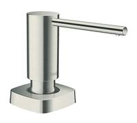 Hansgrohe 40468800 Lavabos y fregaderos, Acabado de Acero Inoxidable, dosificador de jabón rectangular