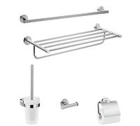 hansgrohe Logis juegos de accesorios de baño universales, 5 piezas, cromo, 41728000