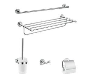Hansgrohe 41728000 Grifería, Cromo, set de accesorios de 5 piezas