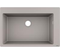Hansgrohe S 51 fregadero de granito 77x51 cm gris/grafito/ónix 43313380