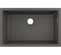Hansgrohe S 51 fregadero de granito 66x40 cm gris/grafito/ónix 43432290