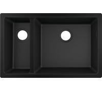 Hansgrohe S 51 fregadero de granito 71x45 cm negro 43433170