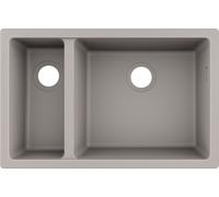 Hansgrohe S 51 fregadero de granito 71x45 cm gris/grafito/ónix 43433380