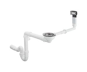 hansgrohe 43921800 D14-10 Vaciador con rebosadero color acero