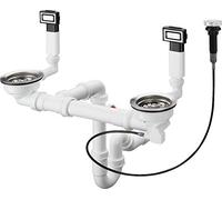 hansgrohe 43932800 D15-11 Vaciador automático con rebosadero color acero