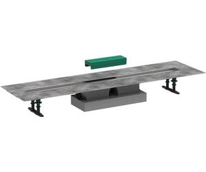 hansgrohe 56020180 uBox - Juego completo de instalación plana universal para canaletas de ducha