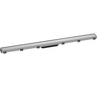 hansgrohe RainDrain Match set completo canal de ducha 1000mm con marco ajustable en altura, 56041800, Color: acero inoxidable pulido