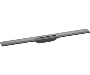 hansgrohe 56052340 RainDrain Flex Fertigset Duschrinne 900 kürzbar zur Wandmontage - Canal de ducha (90 cm), color negro cepillado