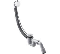 hansgrohe Flexaplus S juego completo de desagüe y rebosadero, para bañeras estándar, cromo, 58150000