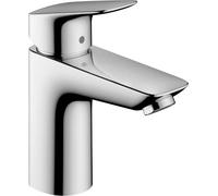 hansgrohe Logis mezclador de lavabo, CoolStart, ComfortZone100, juego de desagüe, proyección 108mm, 71102000, Color: cromado