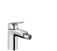 hansgrohe Logis mezclador de bidé, ComfortZone100, juego de desagüe, proyección de 119 mm, 71200000, Color: cromado
