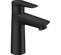 hansgrohe Talis E mezclador monomando de lavabo 110 CoolStart, sin residuos emergentes, proyección de 112 mm, 71714670, Color: Negro Mate