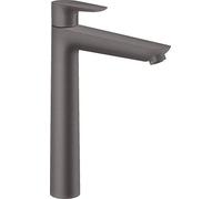 hansgrohe 71717340 Mezclador de Lavabo de una Sola Palanca, Cromo Negro Cepillado, ComfortZone 240mm