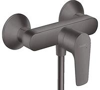 hansgrohe Talis E mezclador monomando de ducha montado en superficie, 71760340, Color: Negro Cepillado