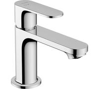 hansgrohe Rebris S mezclador monomando de lavabo 80 CoolStart water-saving+, con desagüe automático, proyección 121 mm, 72586000, Color: cromado