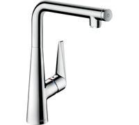 Hansgrohe 72820000 Talis Select S grifo de cocina con caño giratorio 110º, 150º y 360º, cromo
