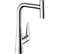 Hansgrohe 72821000 Talis Select S grifo de cocina con ducha extraíble, cromo, Altura del pico 300 mm