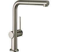 hansgrohe Talis M54 mezclador monomando de cocina 270, calentador de agua de baja presión, caño extraíble, 1jet, 72860800, Color: acabado en acero inoxidable