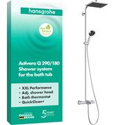 Hansgrohe Activera Q conjunto de ducha a pared con termostato con rociador con efecto lluvia cromo 28753000