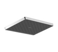 hansgrohe Activera Q - rociador de ducha max. 6 l/min (EcoSmart+), ducha fija (290 x 180 mm), cabezal de ducha lluvia con 1 tipo de chorro para conexión pared y techo, cromo, 28739000