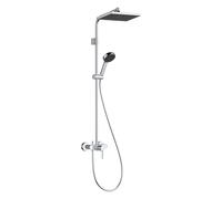 hansgrohe Activera Q Showerpipe 290/180 1jet, EcoSmart, con mezclador monomando Varia, cromo, 28747000