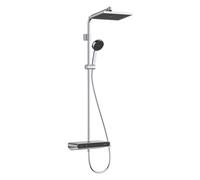hansgrohe Activera Q Showerpipe 290/180 1jet, EcoSmart, con ShowerTablet Select 360 Varia, 28648000, Color: cromado