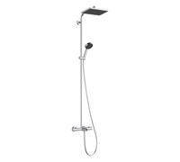 hansgrohe Activera Q Showerpipe 290/180 1jet, EcoSmart, con termostato de baño Ecostat Fine, 28753000, Color: cromado
