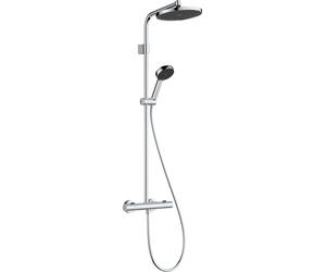 hansgrohe Activera S sistema de ducha 240, 1 tipo de rociador, EcoSmart con Ecostat Fine Varia, 28078000, Color: cromado