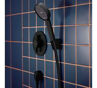 hansgrohe Activera Select S ducha de mano 95, 2 modos de rociado, EcoSmart+, 28034670, Color: negro mate