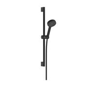 hansgrohe Activera Select S set de ducha 95, 2 tipos de chorro, EcoSmart, con barra de ducha 65cm, 28044670, Color: negro mate