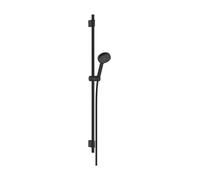 hansgrohe Activera Select S set de ducha 95, 2 tipos de chorro, EcoSmart con barra de ducha Varia 105cm, 28050670, Color: negro mate