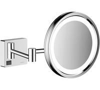 LED-Espejo de afeitar AddStoris de hansgrohe, 41790000, Color: cromado