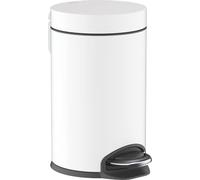 hansgrohe AddStoris Papelera con pedal, blanco mate, 41775700