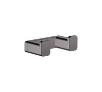 hansgrohe AddStoris Percha doble, cromo negro cepillado, 41755340
