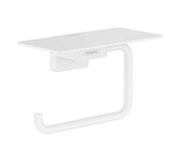 hansgrohe AddStoris Portarrollos con repisa, blanco mate, 41772700