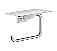 Portarrollos AddStoris de hansgrohe, con repisa, 41772000, Color: cromado
