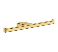 Portarrollos doble hansgrohe AddStoris, 41748990, Color: Óptica Oro Pulido