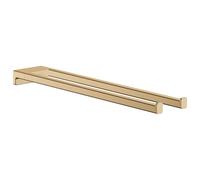 hansgrohe AddStoris Q - Toallero Doble, toallero de baño con Dos Brazos, fijación Oculta, Accesorios de baño, Bronze Cepillado, 41770140