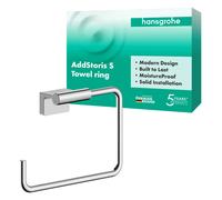 hansgrohe AddStoris S aro para toallas, 41784000, Color: cromado