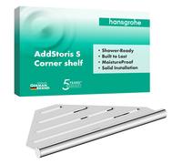 hansgrohe AddStoris S - repisa de Ducha, Cesta de Ducha, repisa esquinera baño, estanteria baño, Cromo, 41761000