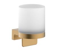 hansgrohe AddStoris S - dispensador jabon baño, dispensador de loción para Montaje en Pared, dosificador de jabón líquido, fijación Oculta, Accesorios de baño, Bronze Cepillado, 41765140