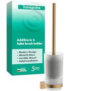 hansgrohe AddStoris S - escobillero con Soporte, escobillero baño para Montaje en Pared, fijación Oculta, Accesorios de baño, Bronze Cepillado, 41782140