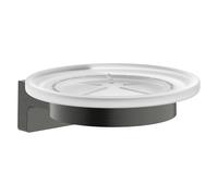 hansgrohe AddStoris S - jabonera, Soporte de jabón para Montaje Mural, fijación Oculta, Accesorios de baño, Cromo Negro Cepillado, 41766340