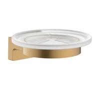 hansgrohe AddStoris S - jabonera, Soporte de jabón para Montaje Mural, fijación Oculta, Accesorios de baño, Bronze Cepillado, 41766140