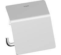 hansgrohe AddStoris S - portarrollos de Papel higiénico con Tapa, portarollos para Montaje en Pared, fijación Oculta, Accesorios de baño, Cromo, 41783000