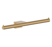 hansgrohe AddStoris S - portarrollos Doble, portarrollos para Montaje en Pared, fijación Oculta, Accesorios de baño, Bronze Cepillado, 41768140