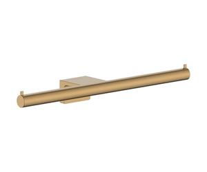 hansgrohe AddStoris S - portarrollos Doble, portarrollos para Montaje en Pared, fijación Oculta, Accesorios de baño, Bronze Cepillado, 41768140