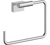 hansgrohe AddStoris S - toallero de baño, toallero de aro, para Montaje en Pared, fijación Oculta, Accesorios de baño, Cromo, 41784000