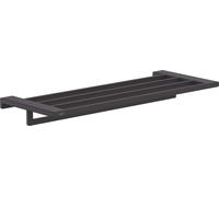 Toallero con toallero AddStoris de hansgrohe, 41751670, Color: Negro Mate